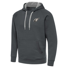 Arizona Cardinals Antigua Brushed Carbon Victory Pullover Hoodie Charcoal - NFL