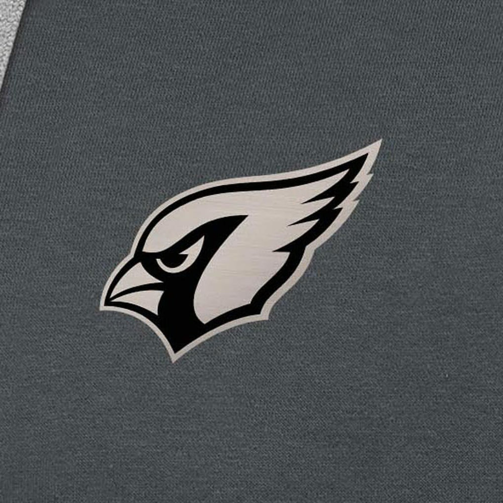 Arizona Cardinals Antigua Brushed Carbon Victory Pullover Hoodie Charcoal - NFL