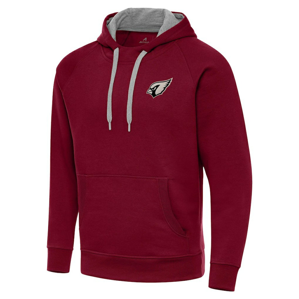 Arizona Cardinals Antigua Brushed Carbon Victory Pullover Hoodie Cardinal - NFL