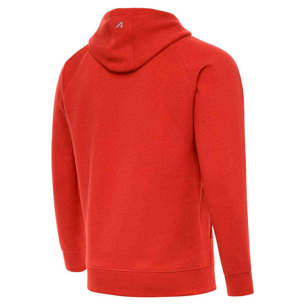 Cleveland Browns Antigua Brushed Carbon Victory Pullover Hoodie Orange - NFL