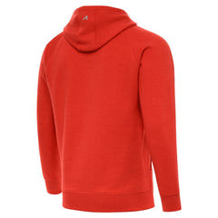 Cleveland Browns Antigua Brushed Carbon Victory Pullover Hoodie Orange - NFL