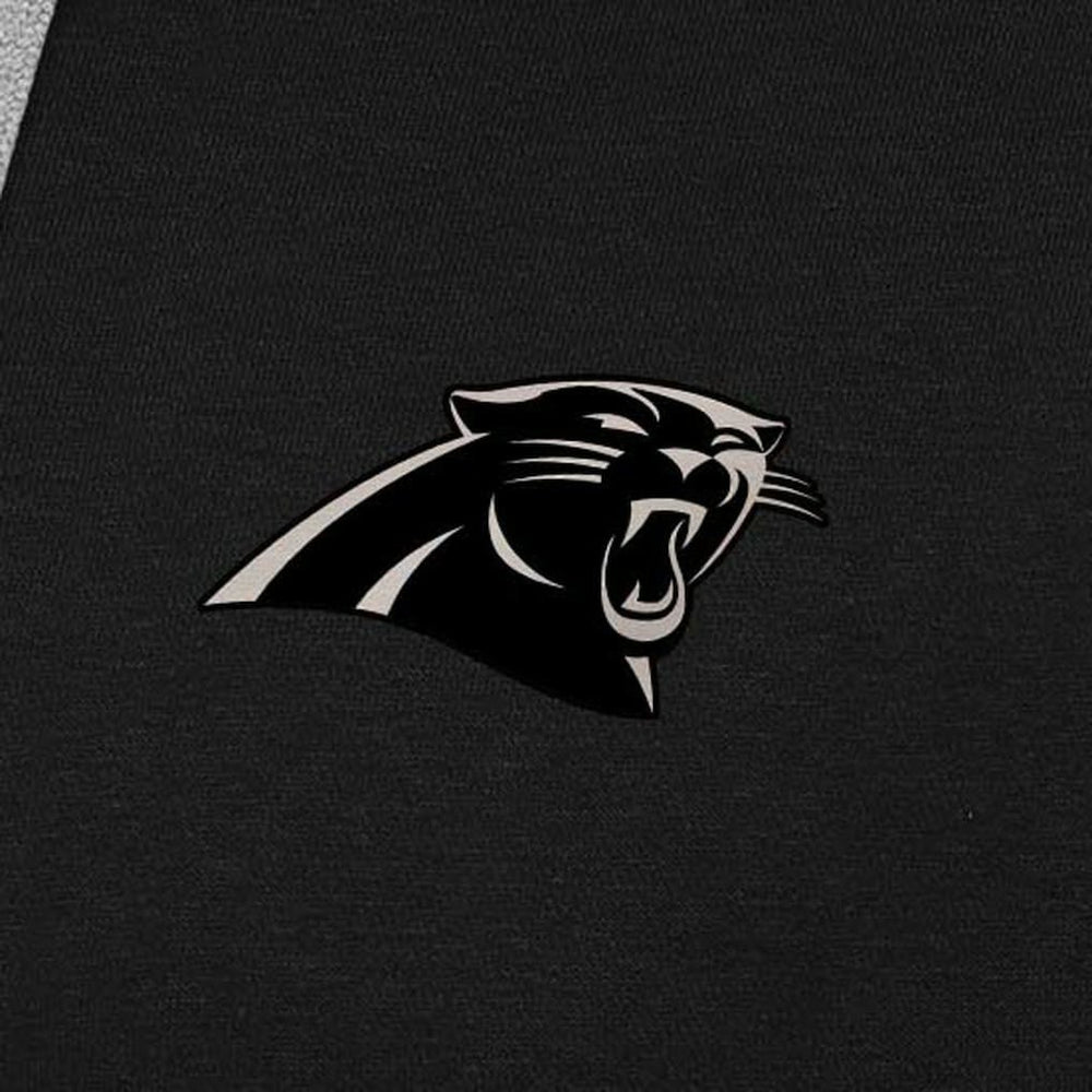Carolina Panthers Antigua Brushed Carbon Victory Pullover Hoodie Black - NFL