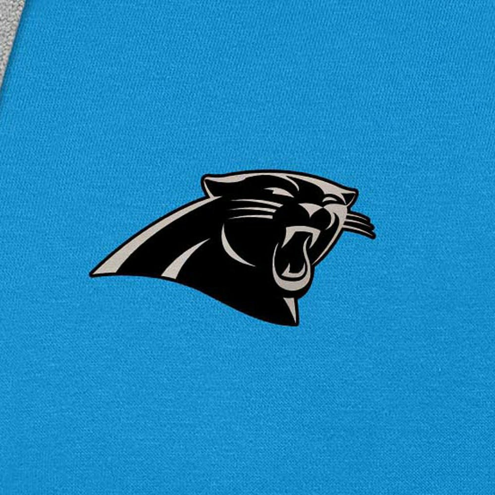 Carolina Panthers Antigua Brushed Carbon Victory Pullover Hoodie Blue - NFL