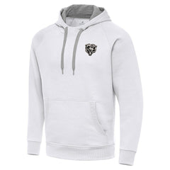 Chicago Bears Antigua Brushed Carbon Victory Pullover Hoodie White - NFL