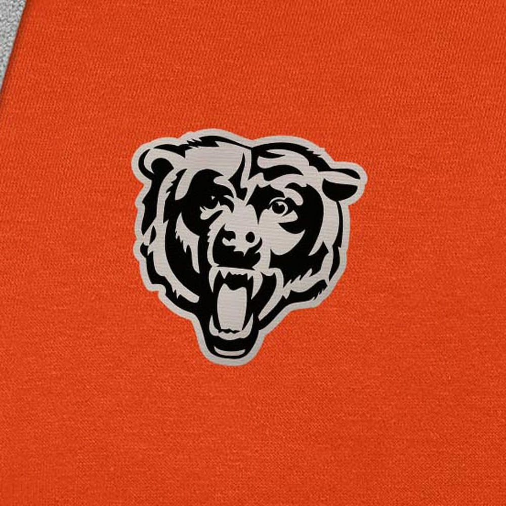 Chicago Bears Antigua Brushed Carbon Victory Pullover Hoodie Orange - NFL