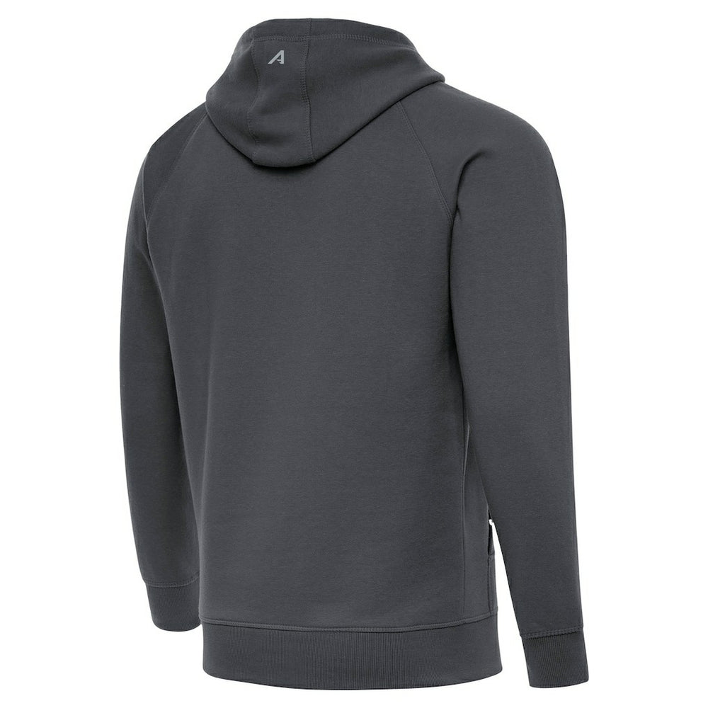 Chicago Bears Antigua Brushed Carbon Victory Pullover Hoodie Charcoal - NFL