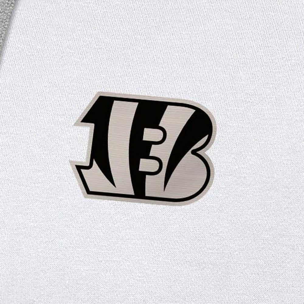 Cincinnati Bengals Antigua Brushed Carbon Victory Pullover Hoodie White - NFL