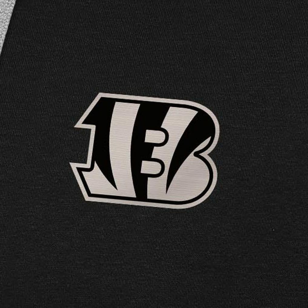 Cincinnati Bengals Antigua Brushed Carbon Victory Pullover Hoodie Black - NFL