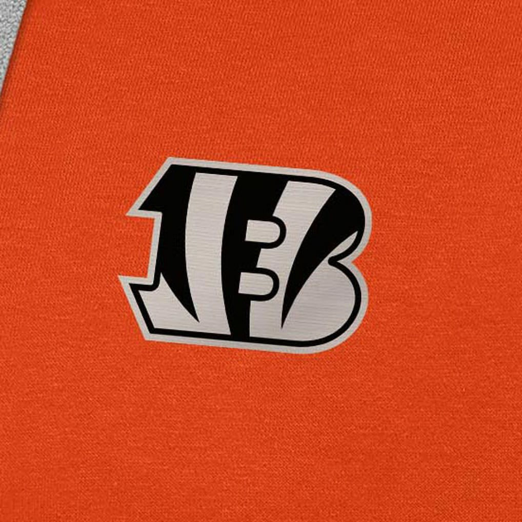 Cincinnati Bengals Antigua Brushed Carbon Victory Pullover Hoodie Orange - NFL