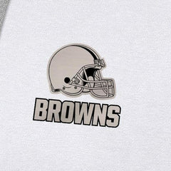 Cleveland Browns Antigua Brushed Carbon Victory Pullover Hoodie White - NFL