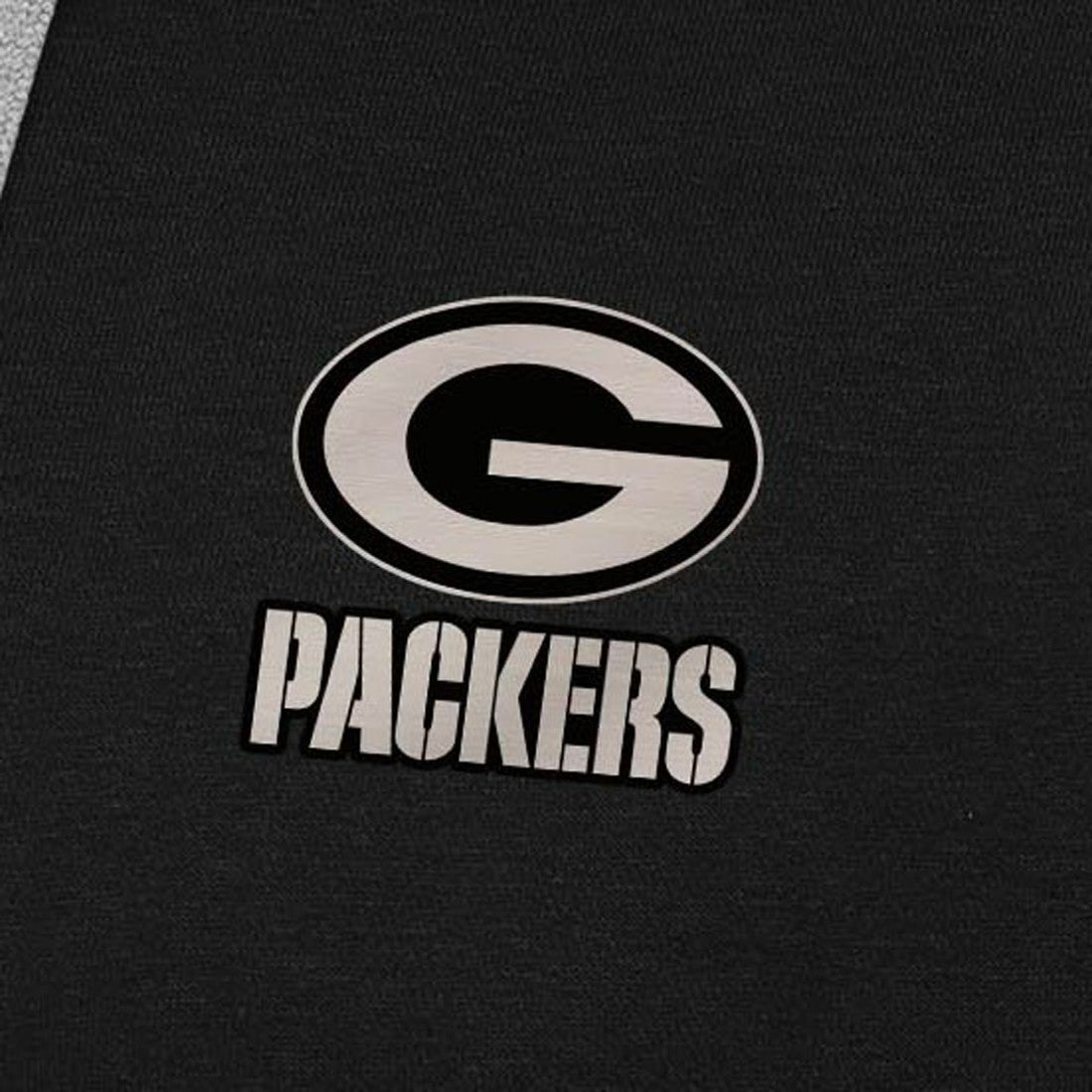 Green Bay Packers Antigua Brushed Carbon Victory Pullover Hoodie Black - NFL