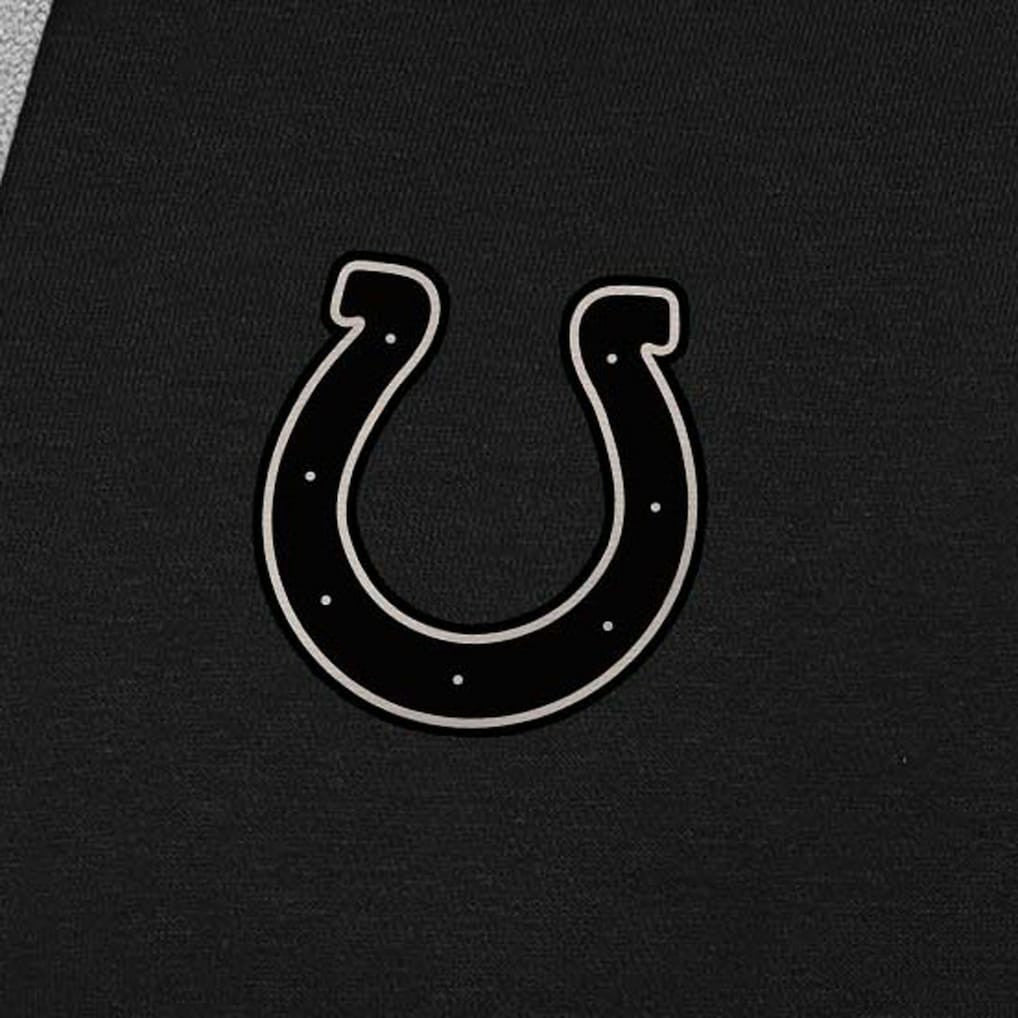 Indianapolis Colts Antigua Brushed Carbon Victory Pullover Hoodie Black - NFL