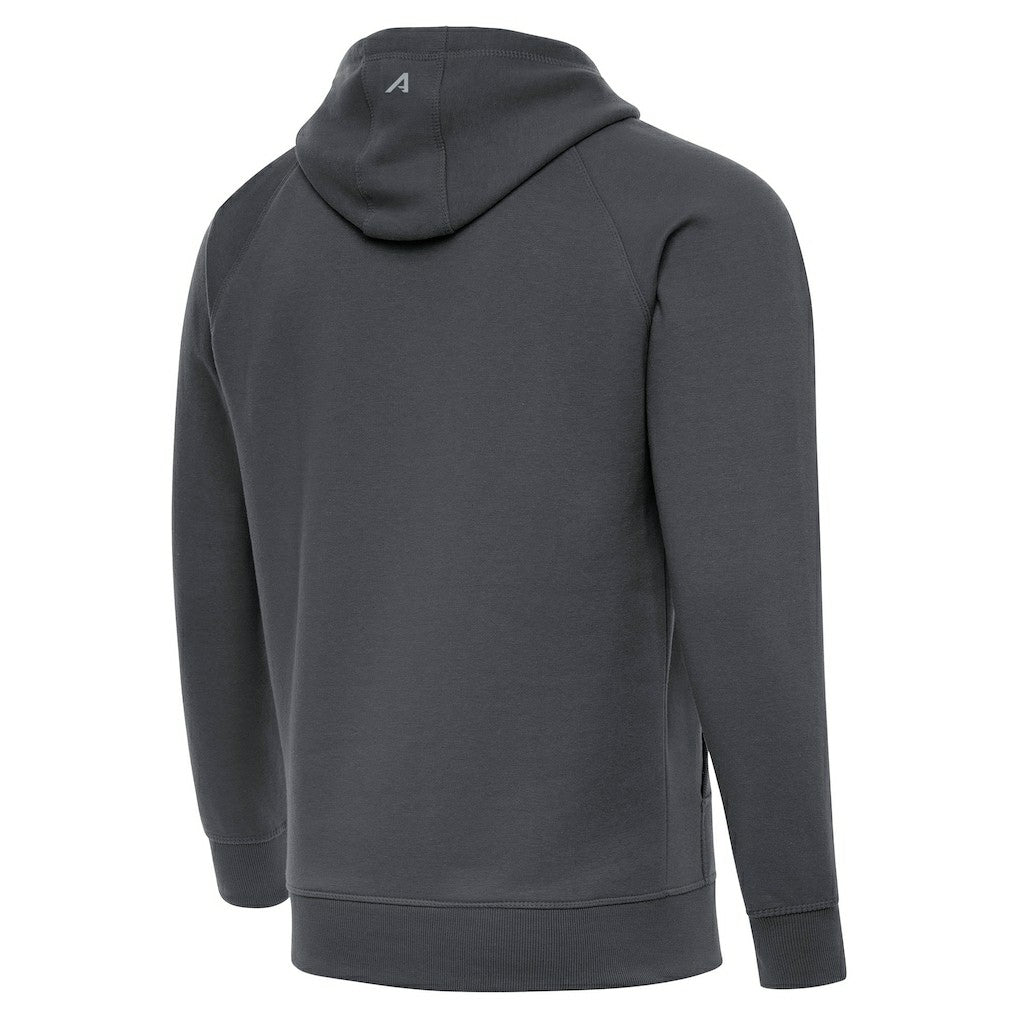 Cleveland Browns Antigua Brushed Carbon Victory Pullover Hoodie Charcoal - NFL