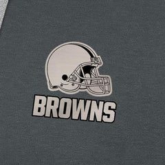 Cleveland Browns Antigua Brushed Carbon Victory Pullover Hoodie Charcoal - NFL