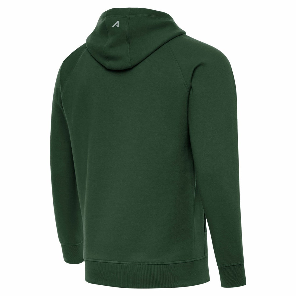 Green Bay Packers Antigua Brushed Carbon Victory Pullover Hoodie Green - NFL