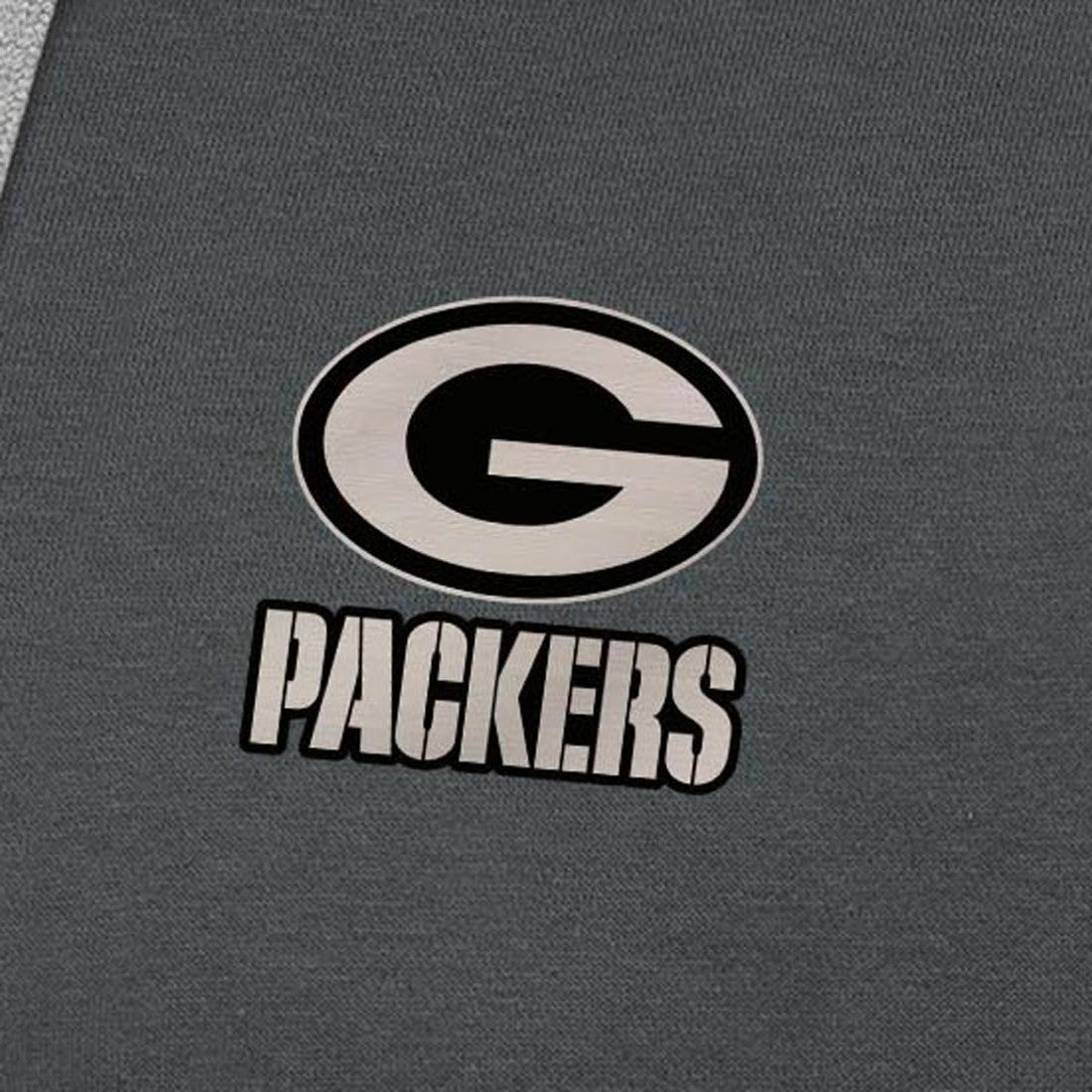 Green Bay Packers Antigua Brushed Carbon Victory Pullover Hoodie Charcoal - NFL