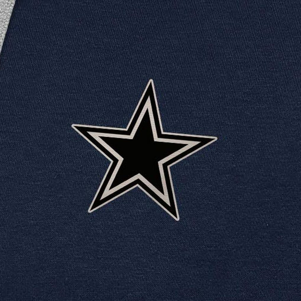 Dallas Cowboys Antigua Brushed Carbon Victory Pullover Hoodie Navy - NFL