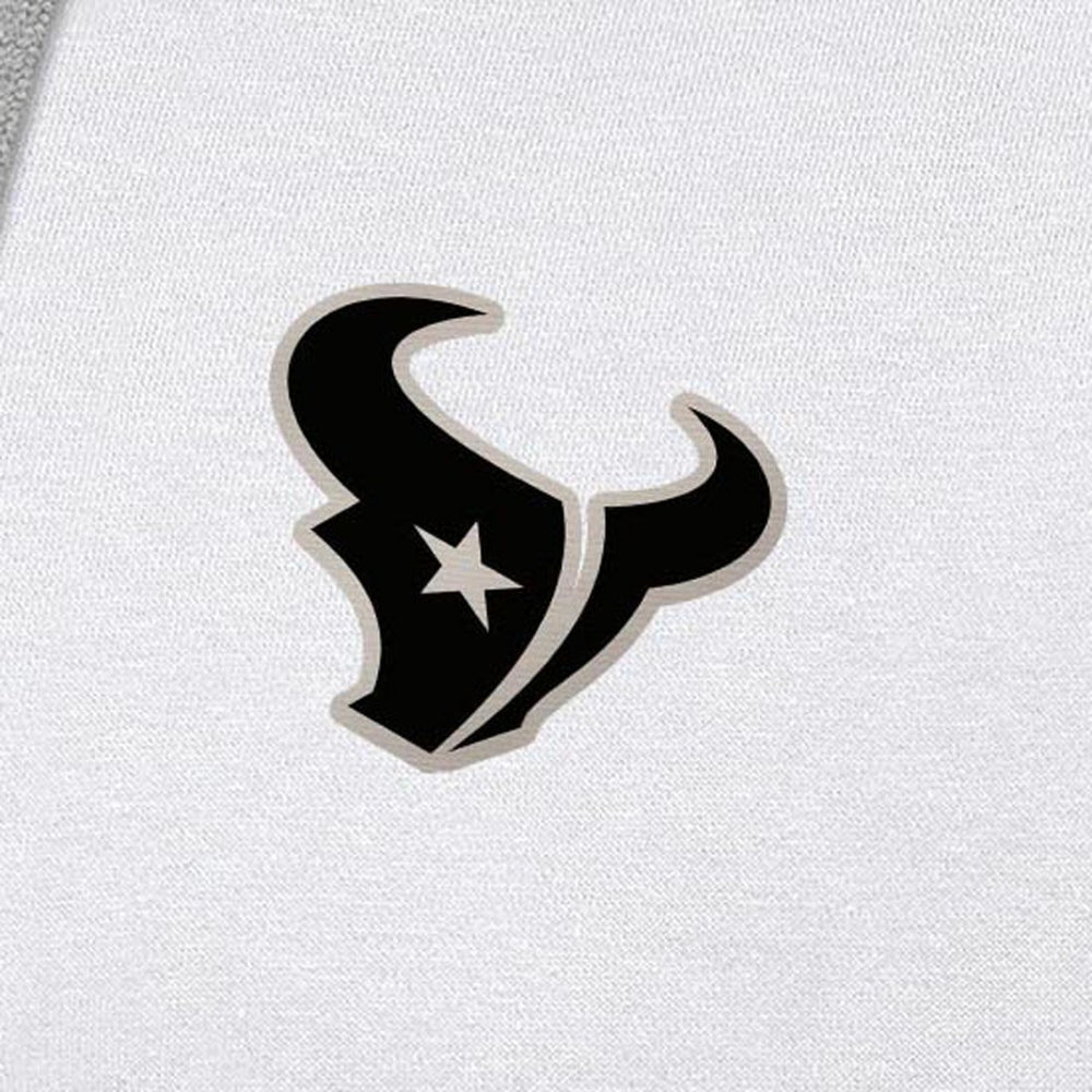 Houston Texans Antigua Brushed Carbon Victory Pullover Hoodie White - NFL