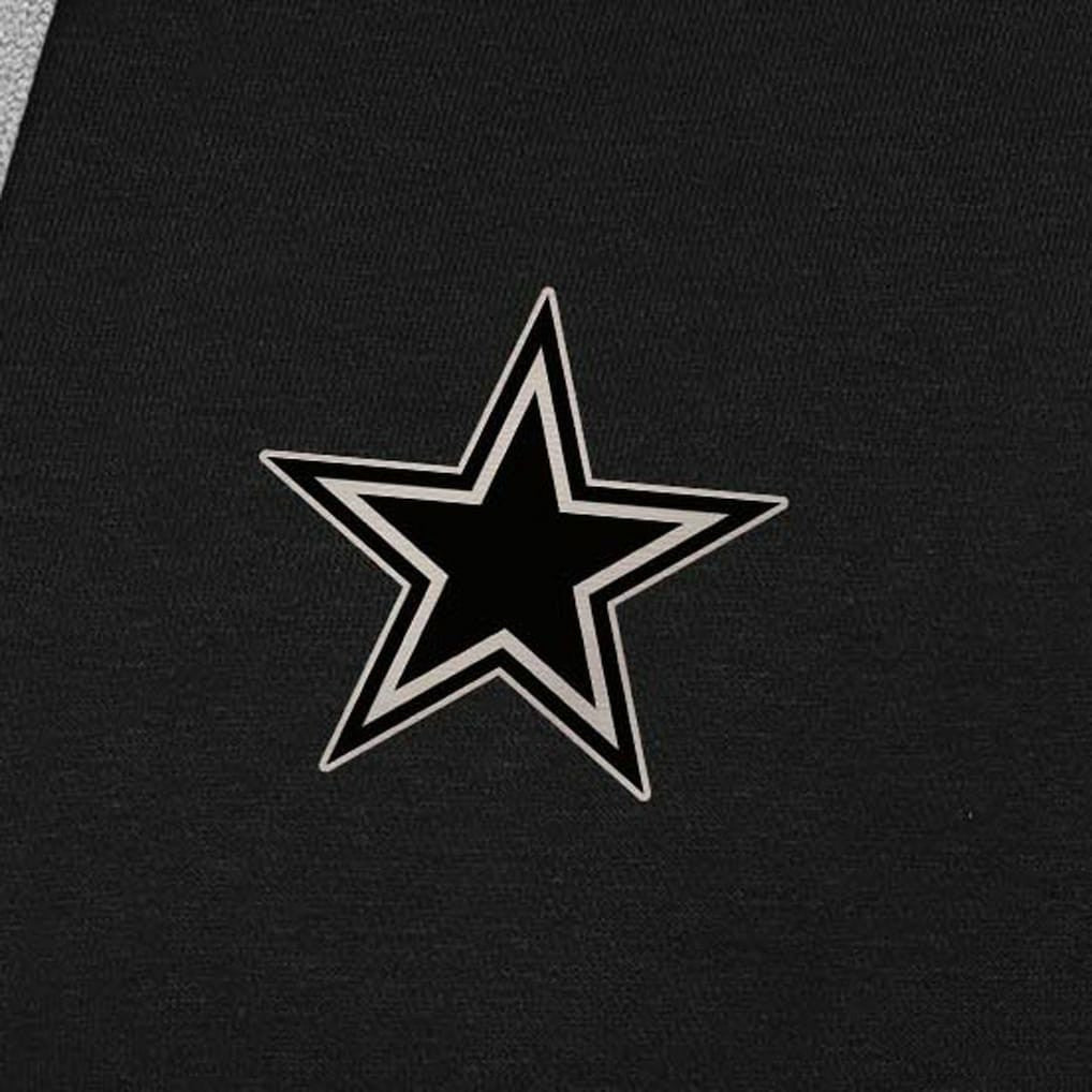 Dallas Cowboys Antigua Brushed Carbon Victory Pullover Hoodie Black - NFL