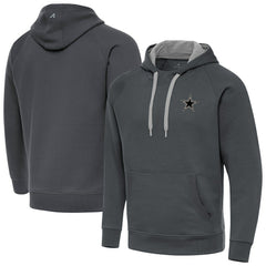 Dallas Cowboys Antigua Brushed Carbon Victory Pullover Hoodie Charcoal - NFL