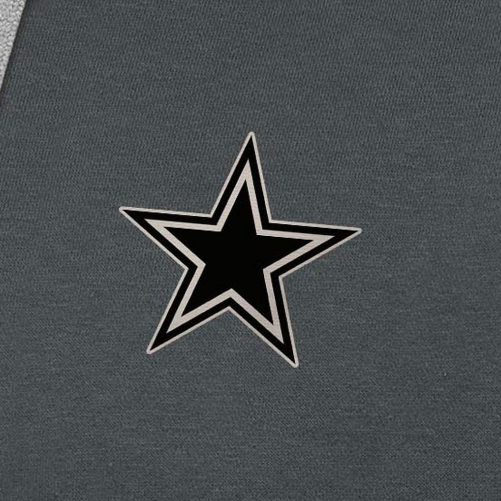 Dallas Cowboys Antigua Brushed Carbon Victory Pullover Hoodie Charcoal - NFL