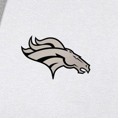 Denver Broncos Antigua Brushed Carbon Victory Pullover Hoodie White - NFL