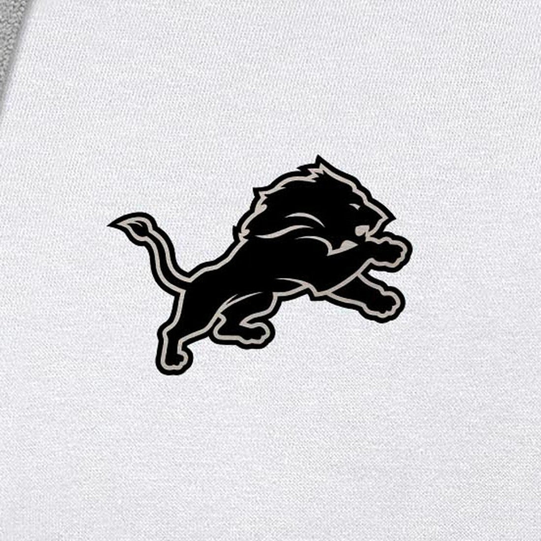 Detroit Lions Antigua Brushed Carbon Victory Pullover Hoodie White - NFL