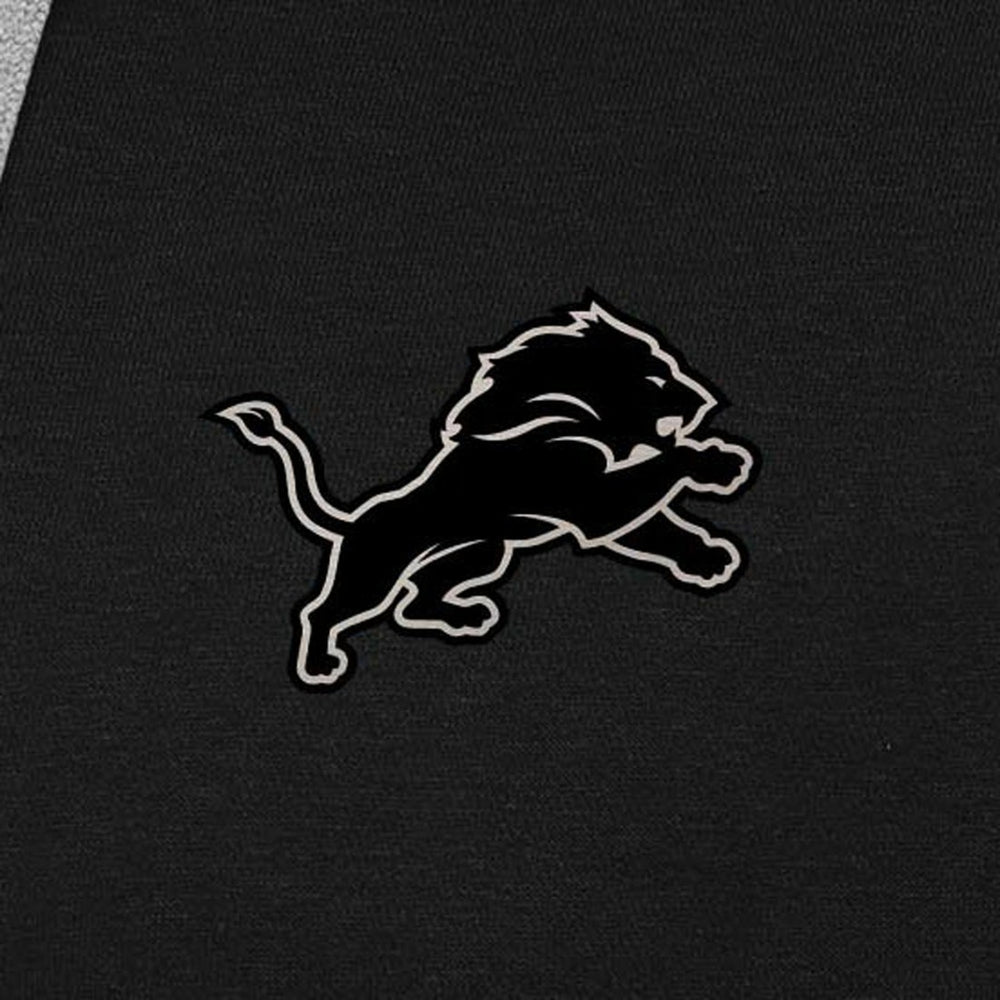 Detroit Lions Antigua Brushed Carbon Victory Pullover Hoodie Black - NFL