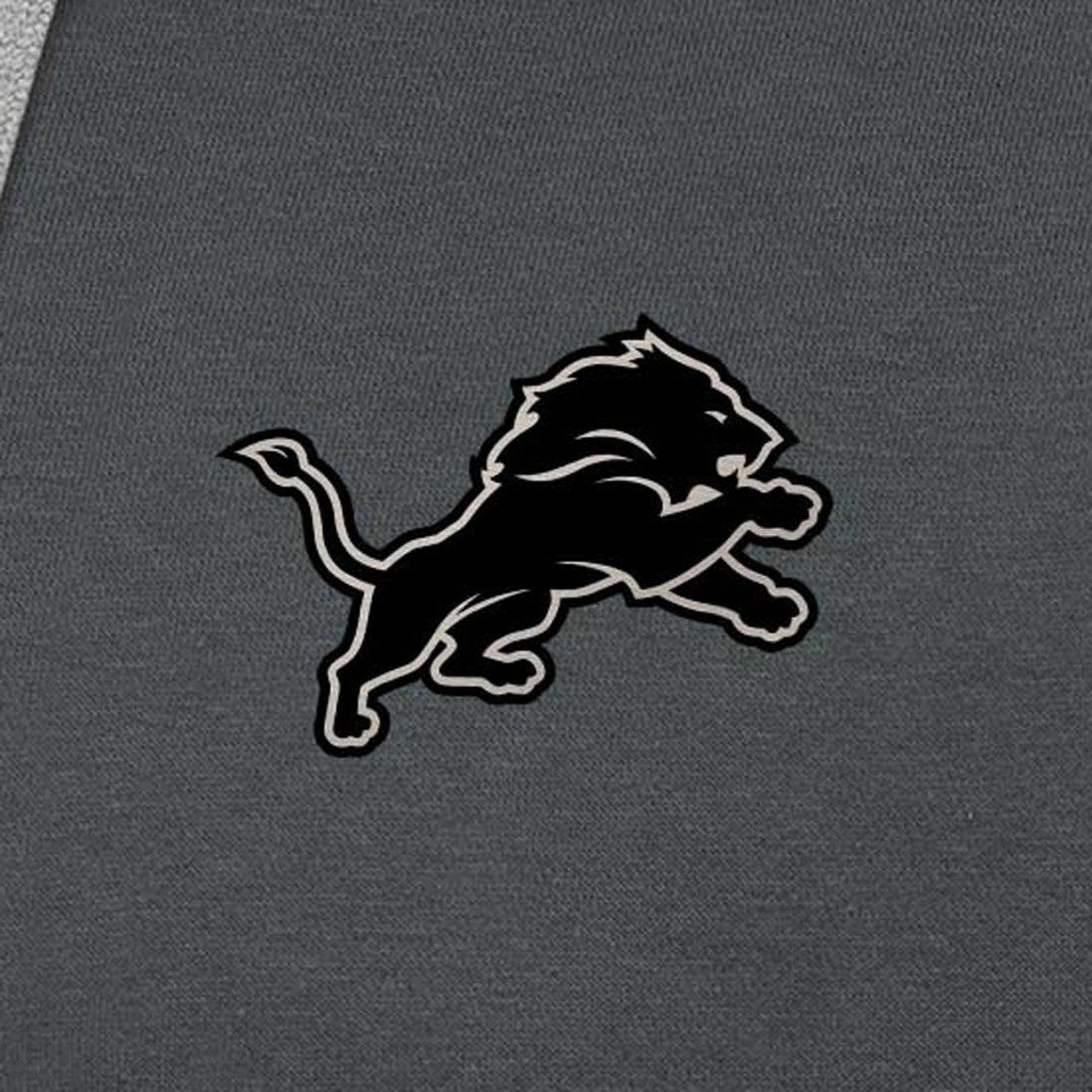 Detroit Lions Antigua Brushed Carbon Victory Pullover Hoodie Charcoal - NFL