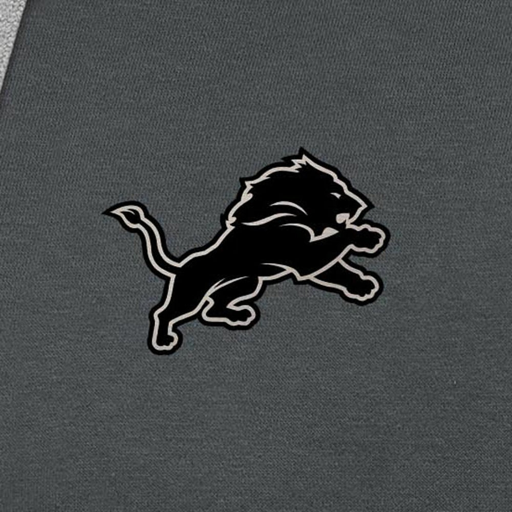 Detroit Lions Antigua Brushed Carbon Victory Pullover Hoodie Charcoal - NFL