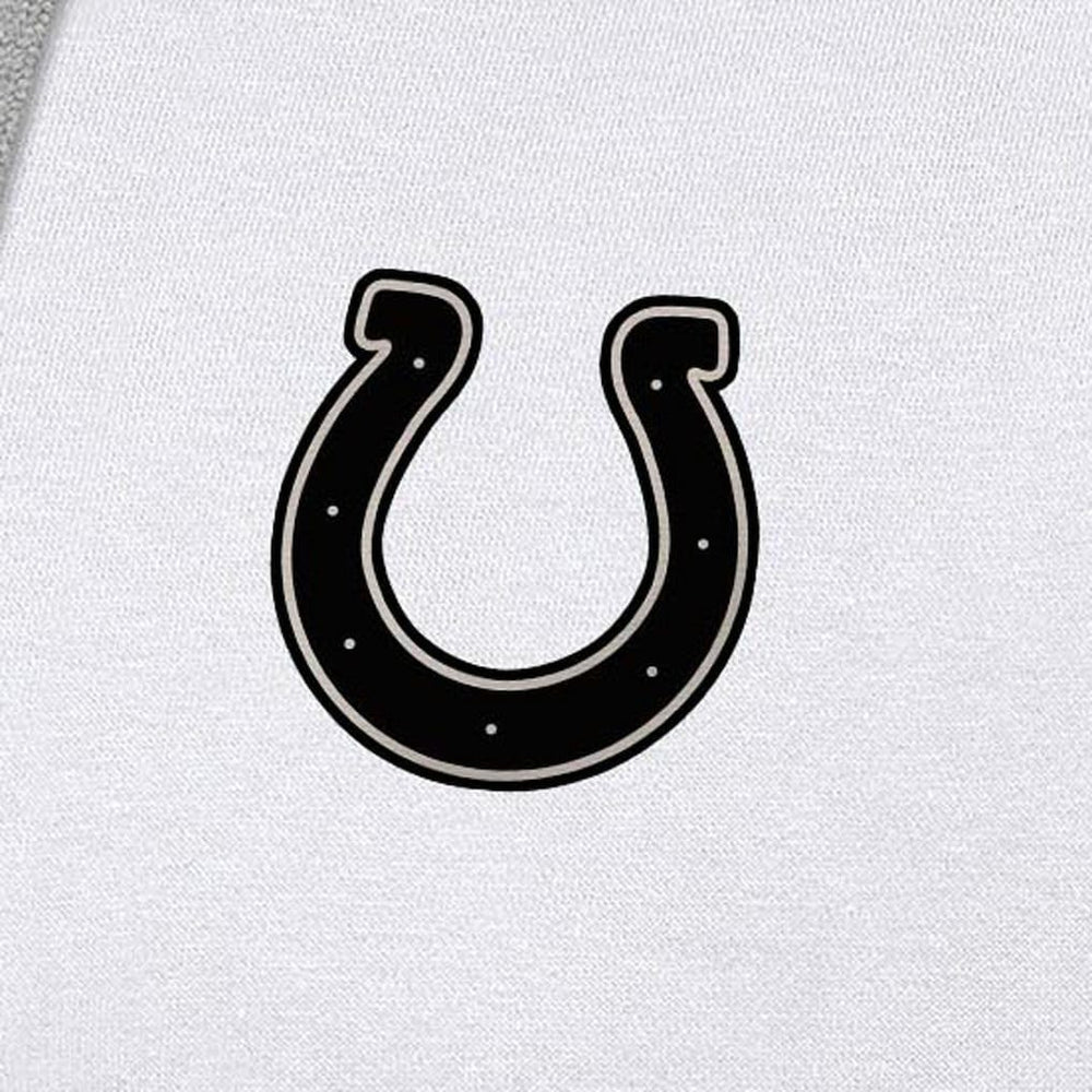 Indianapolis Colts Antigua Brushed Carbon Victory Pullover Hoodie White - NFL