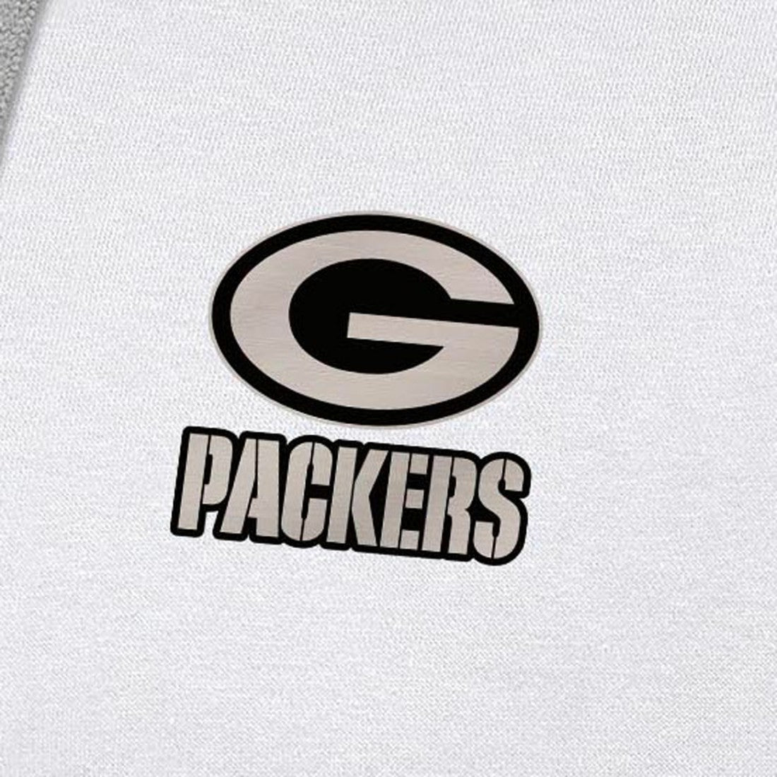 Green Bay Packers Antigua Brushed Carbon Victory Pullover Hoodie White - NFL