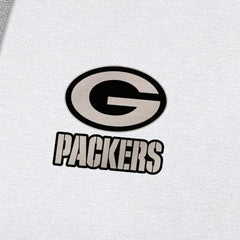 Green Bay Packers Antigua Brushed Carbon Victory Pullover Hoodie White - NFL