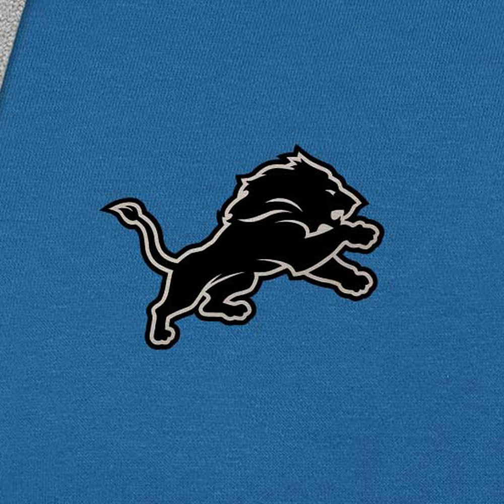 Detroit Lions Antigua Brushed Carbon Victory Pullover Hoodie Blue - NFL