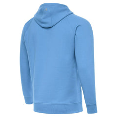 Los Angeles Chargers Antigua Brushed Carbon Victory Pullover Hoodie Powder Blue - NFL