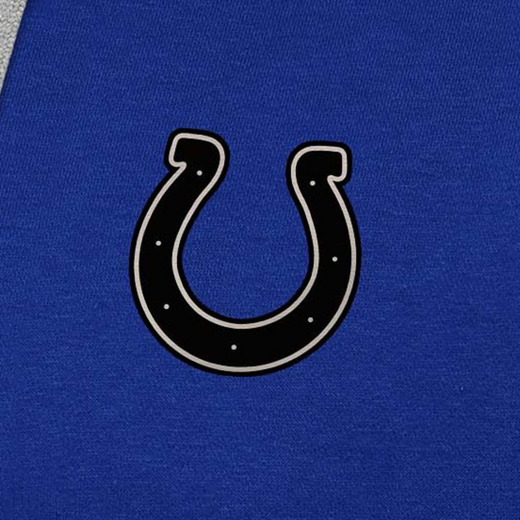 Indianapolis Colts Antigua Brushed Carbon Victory Pullover Hoodie Royal - NFL