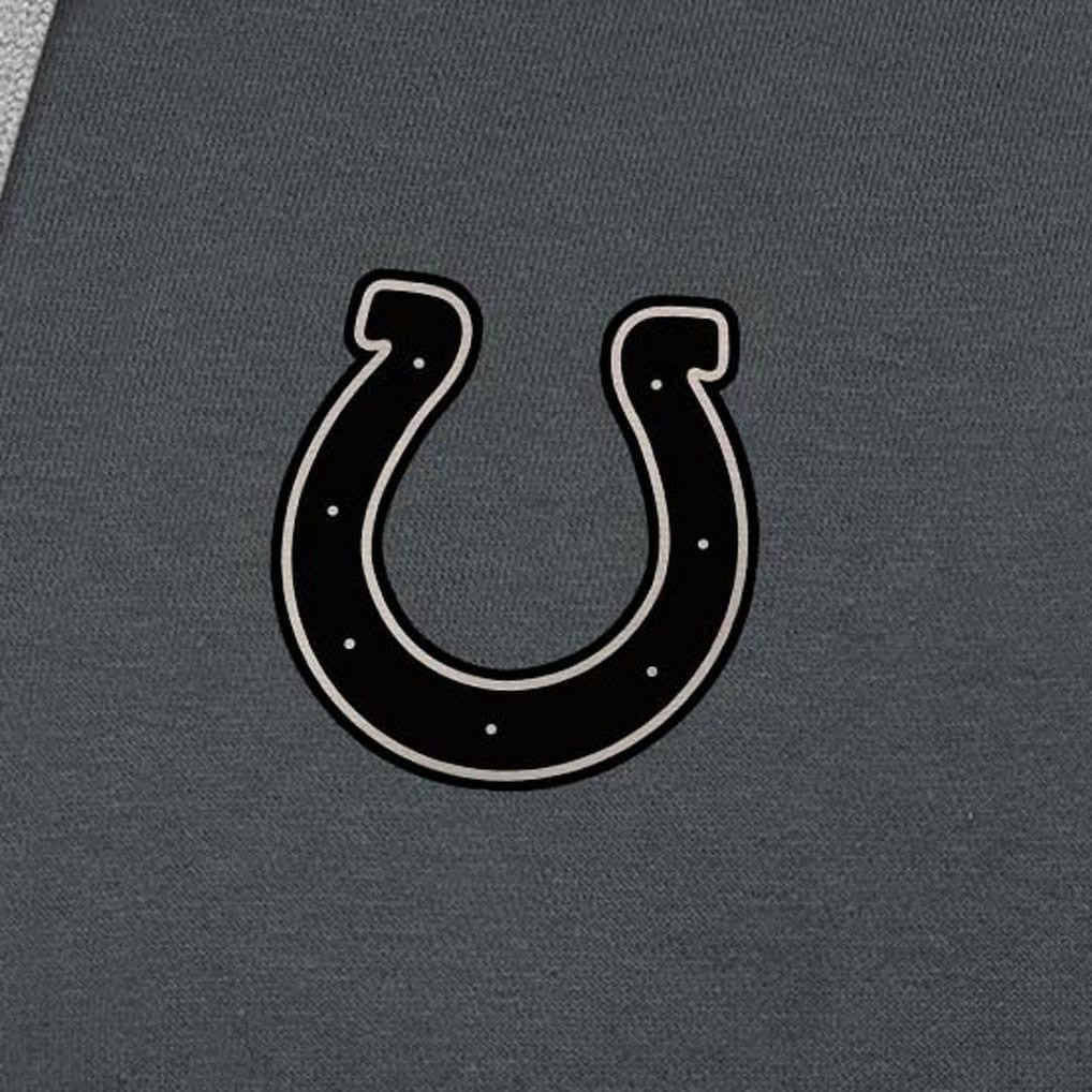 Indianapolis Colts Antigua Brushed Carbon Victory Pullover Hoodie Charcoal - NFL