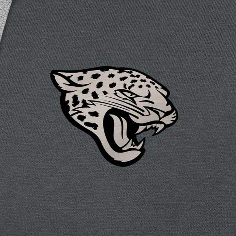 Jacksonville Jaguars Antigua Brushed Carbon Victory Pullover Hoodie Charcoal - NFL