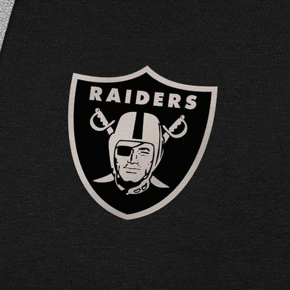 Las Vegas Raiders Antigua Brushed Carbon Victory Pullover Hoodie Black - NFL