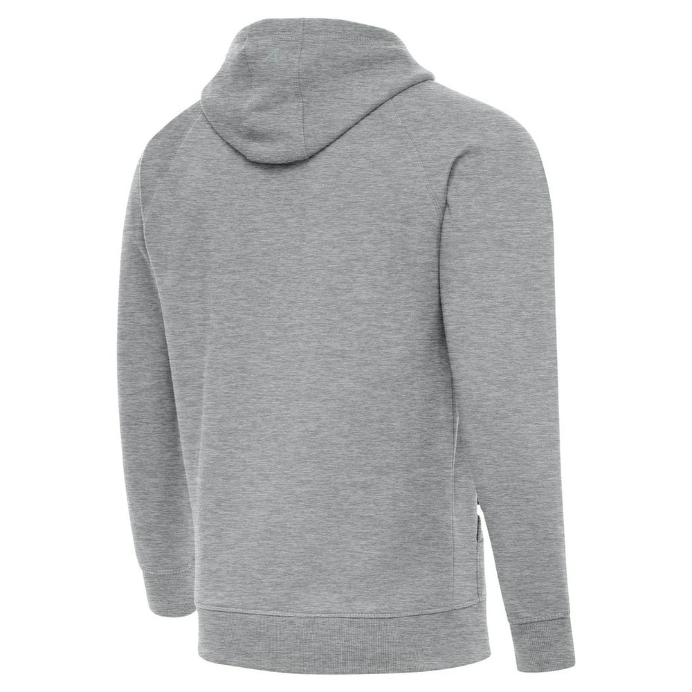 Las Vegas Raiders Antigua Brushed Carbon Victory Pullover Hoodie Heather Gray - NFL