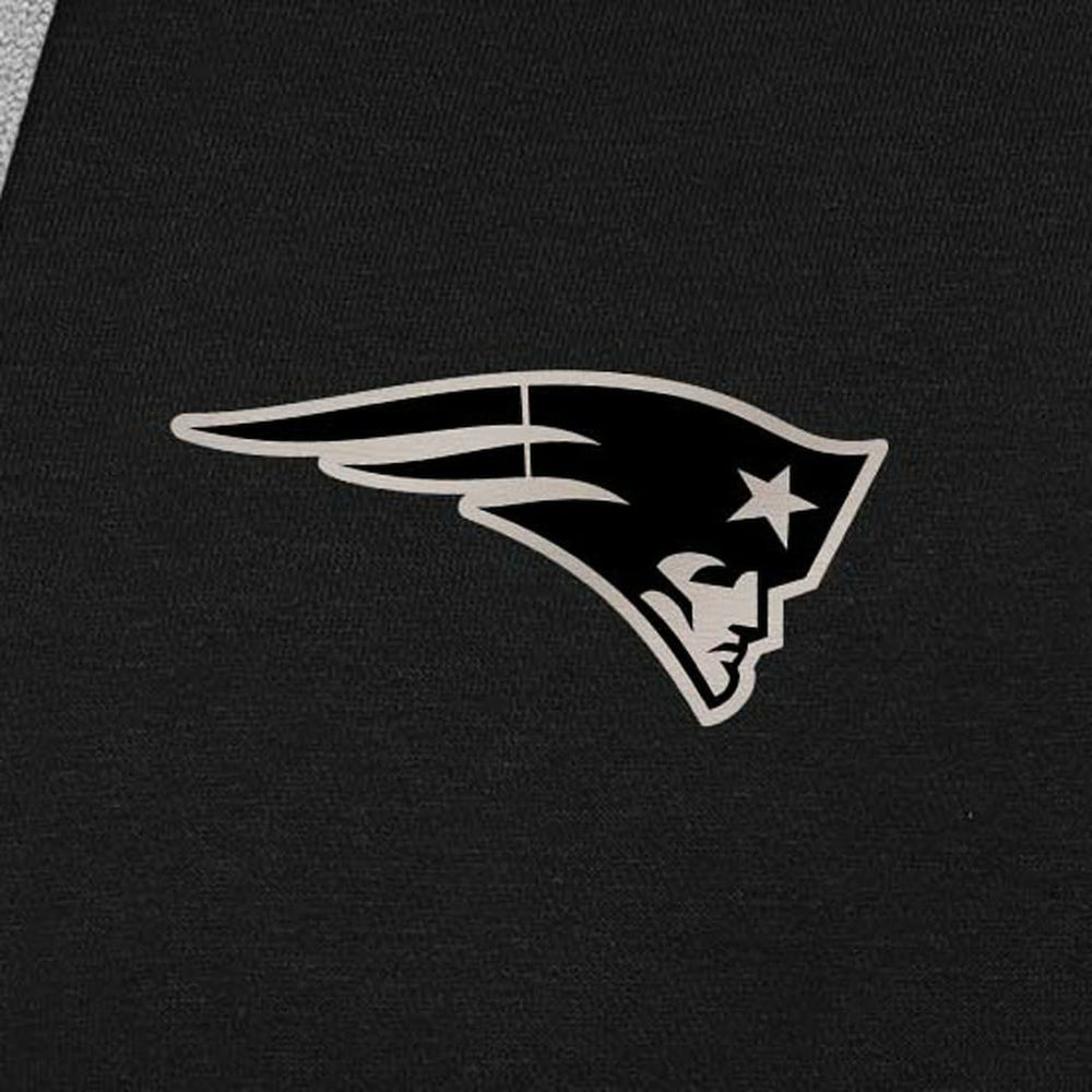 New England Patriots Antigua Brushed Carbon Victory Pullover Hoodie Black - NFL
