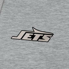 New York Jets Antigua Brushed Carbon Victory Pullover Hoodie Heather Gray - NFL