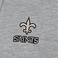 New Orleans Saints Antigua Brushed Carbon Victory Pullover Hoodie Heather Gray - NFL
