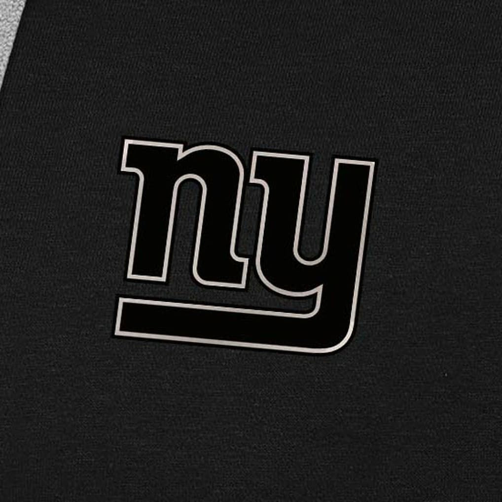 New York Giants Antigua Brushed Carbon Victory Pullover Hoodie Black - NFL