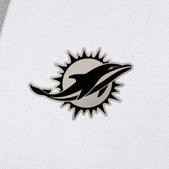 Miami Dolphins Antigua Brushed Carbon Victory Pullover Hoodie White - NFL