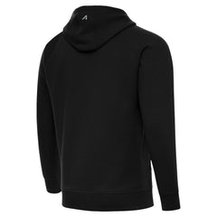 New York Jets Antigua Brushed Carbon Victory Pullover Hoodie Black - NFL