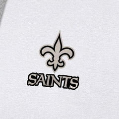 New Orleans Saints Antigua Brushed Carbon Victory Pullover Hoodie White - NFL
