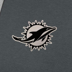 Miami Dolphins Antigua Brushed Carbon Victory Pullover Hoodie Charcoal - NFL