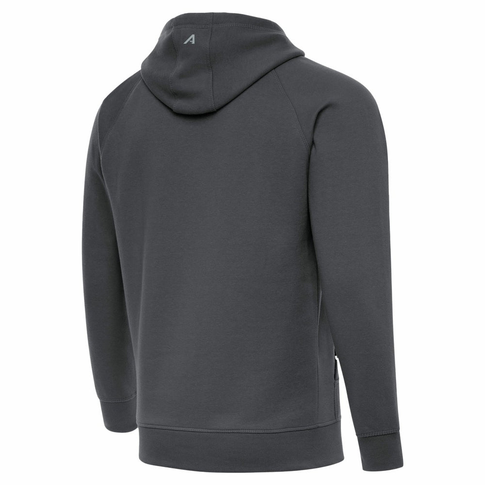 New York Jets Antigua Brushed Carbon Victory Pullover Hoodie Charcoal - NFL