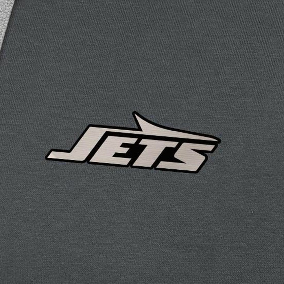 New York Jets Antigua Brushed Carbon Victory Pullover Hoodie Charcoal - NFL